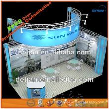 aluminum and acrylic truss exhibition stand which is portable and modular made in china